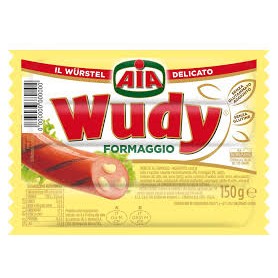 AIA WURSTEL WUDY FORMAGGIO GR.150