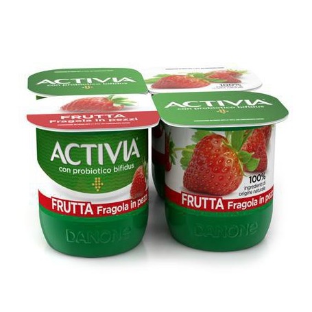 DANONE ACTIVIA FRAGOLA GR125 X 4