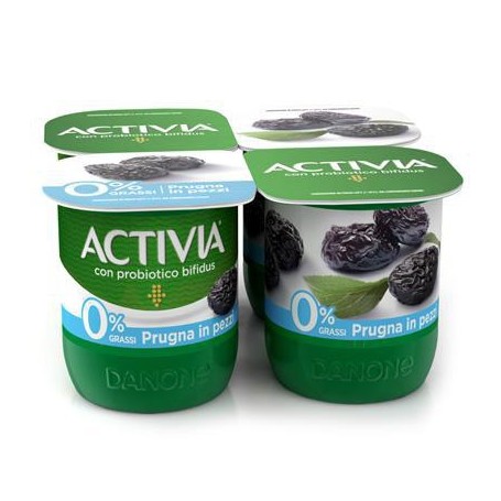 DANONE ACTIVIA PRUGNA 0% GR125 X 4