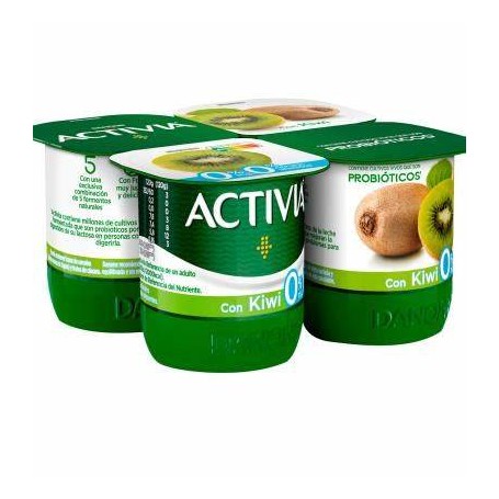 DANONE ACTIVIA KIWI 0% GR125 X 4