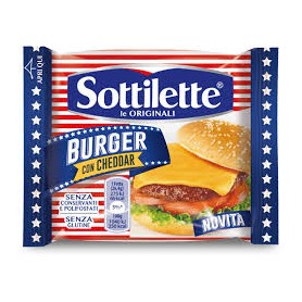 KRAFT SOTTILETTE CHEDDAR BURGER 185G