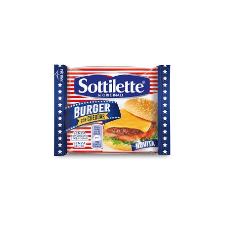 KRAFT SOTTILETTE CHEDDAR BURGER 185G